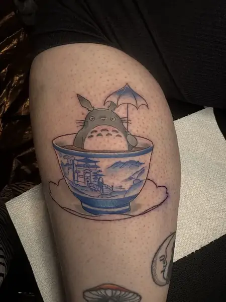 Anime / Gamer tattoo by Caged Raven