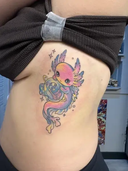 Color tattoo by Caged Raven