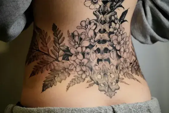 Ornamental tattoo by Caged Raven