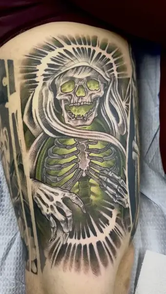 Horror tattoo by Caged Raven